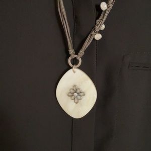 Silpada ⭐️ Sterling Silver and Leather Necklace